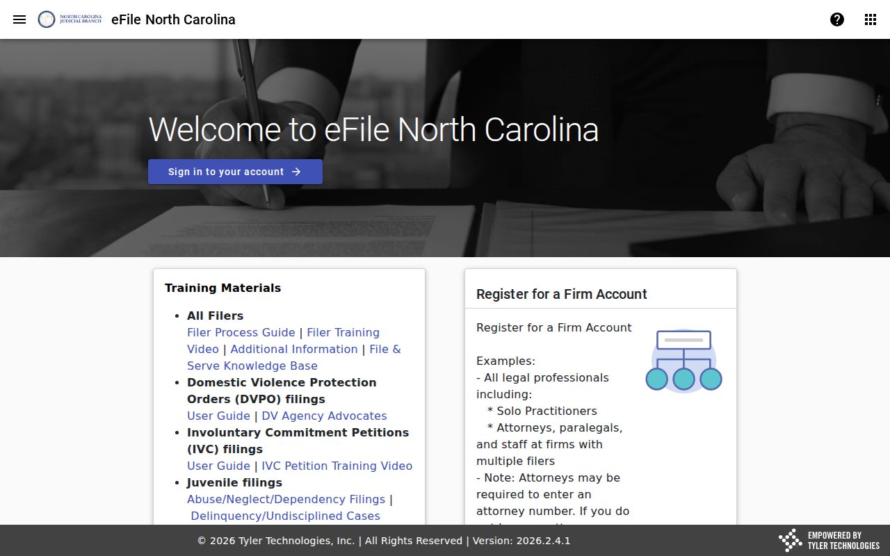 Iredell County case lookup North Carolina File and Serve source