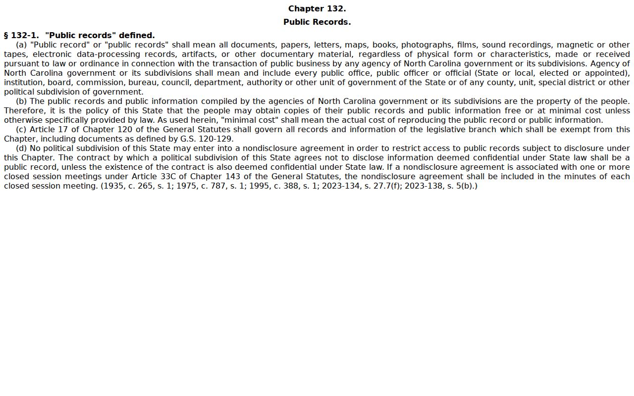 Iredell County court docket North Carolina public records policy source